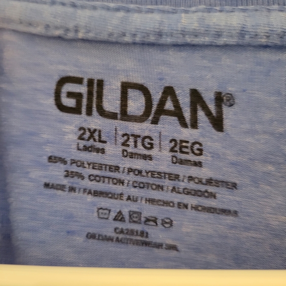 Gildan Pink and Blue Short Sleeve Tees - Picture 4 of 7